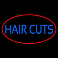 Blue Hair Cuts Enseigne Néon