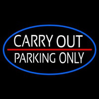 Carry Out Parking Only Enseigne Néon