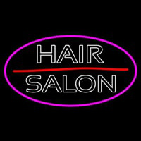 Double Stroke Hair Salon Enseigne Néon