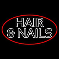 Hair And Nails Double Stroke Enseigne Néon
