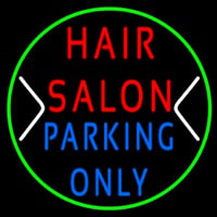 Hair Salon Parking Only Enseigne Néon