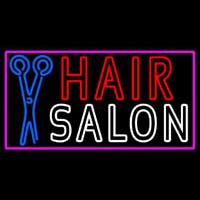 Hair Salon With Scissor Enseigne Néon