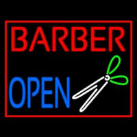 Barber Open Enseigne Néon