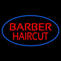Red Barber Haircuts Enseigne Néon