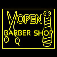 Barber Shop Open Enseigne Néon