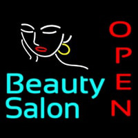 Beauty Salon Open Enseigne Néon
