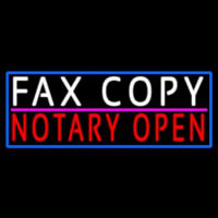 Fa  Copy Notary Open With Blue Border Enseigne Néon