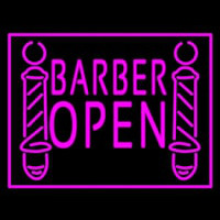 Pink Barber Open Enseigne Néon