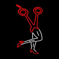 Scissor Logo Enseigne Néon