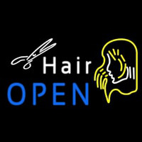 Hair Open Enseigne Néon