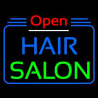 Open Hair Salon Enseigne Néon