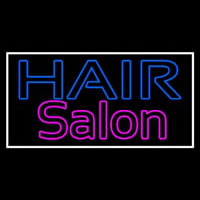 Double Stroke Hair Salon Enseigne Néon