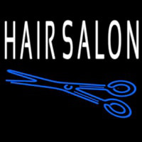 Hair Salon With Scissor Enseigne Néon