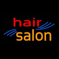 Oval Hair Salon Enseigne Néon