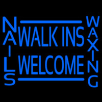 Walk Ins Welcome Nails Hair Enseigne Néon