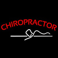 Red Chiropractor Logo Enseigne Néon