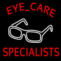Eye Care Specialist With Glasses Logo Enseigne Néon