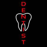 Vertical Dentist Logo Enseigne Néon
