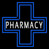 Pharmacy Inside Plus Logo Enseigne Néon