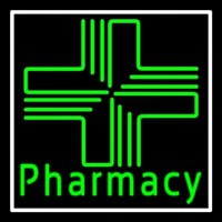 Pharmacy With Plus Logo Enseigne Néon