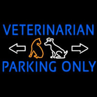 Veterinarian Parking Only Enseigne Néon