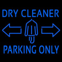 Dry Cleaner Parking Only Enseigne Néon