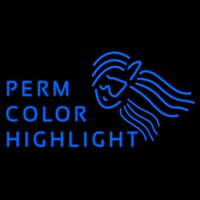 Perm Color Highlight Enseigne Néon