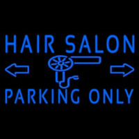Hair Salon Parking Only Enseigne Néon