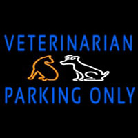 Veterinarian Parking Only Enseigne Néon