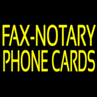 Yellow Fa  Notary Phone Cards Enseigne Néon