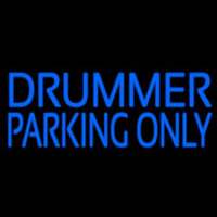 Drummer Parking Only 2 Enseigne Néon