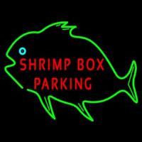 Shrimp Bo  Parking With Green Fish Enseigne Néon